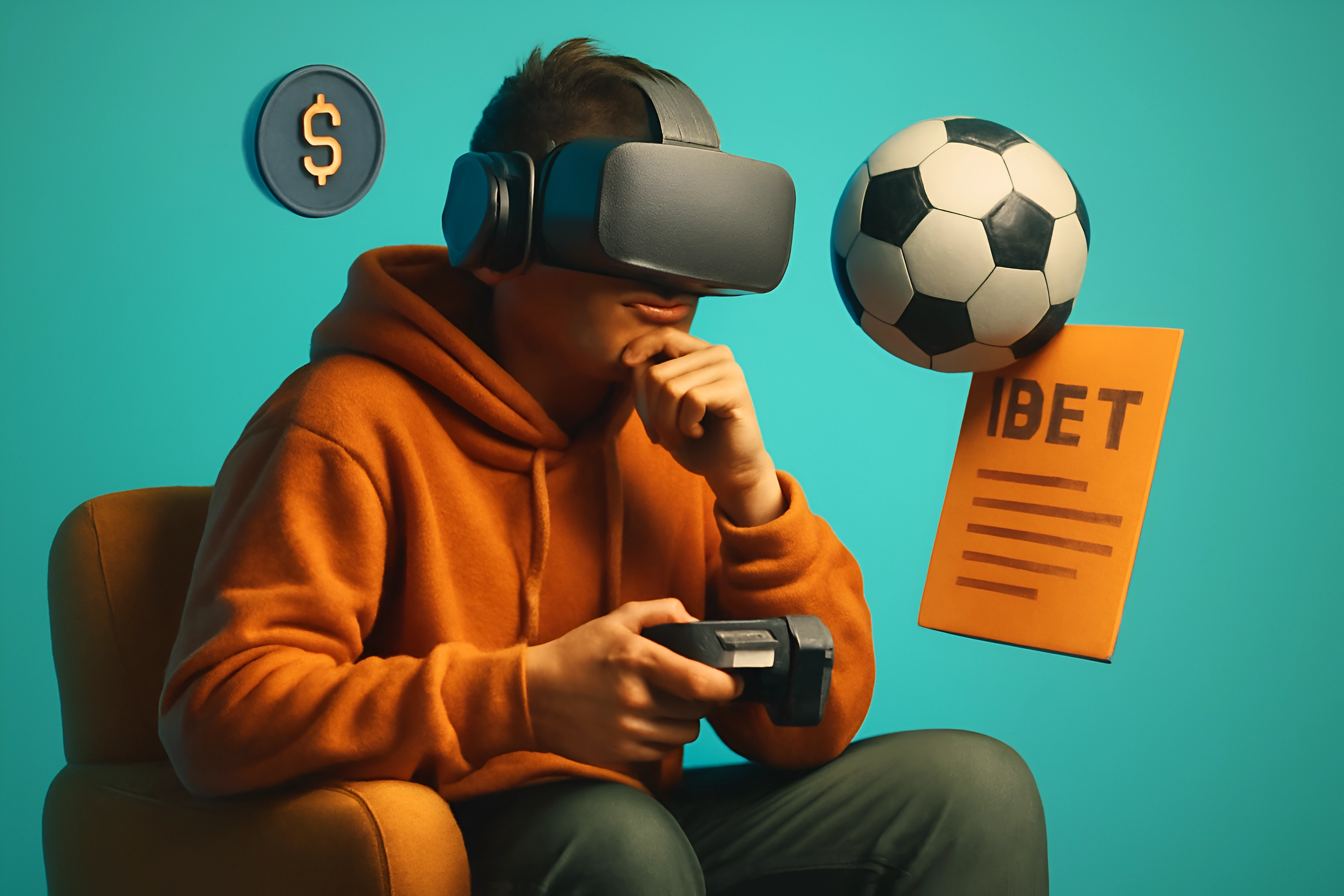 VR gaming with soccer betting