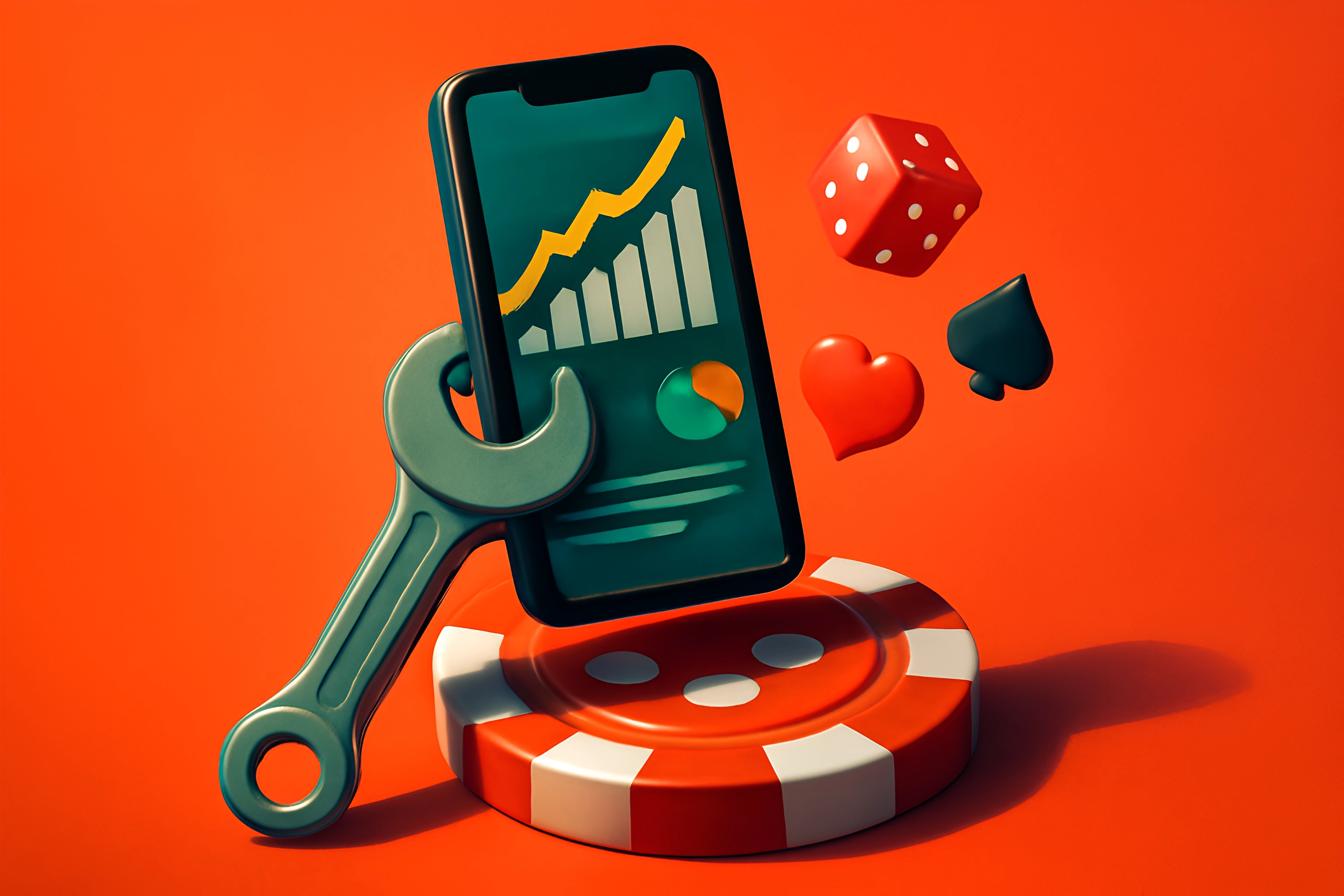 Smartphone with gaming statistics and tools